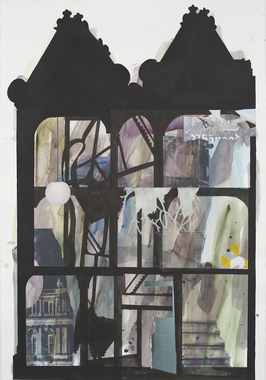 STEPHANIE SNIDER (previous) works on paper ink, watercolor, gouache, silkscreen, pencil and collage on paper