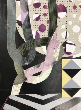STEPHANIE SNIDER (previous) works on paper ink, watercolor, gouache, pencil, and collage on paper