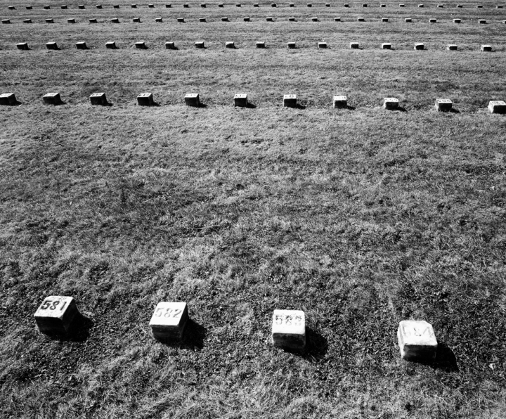 Gettysburg Civil War Grave Markers U.S. Civil War Sites I B&W Film 2001