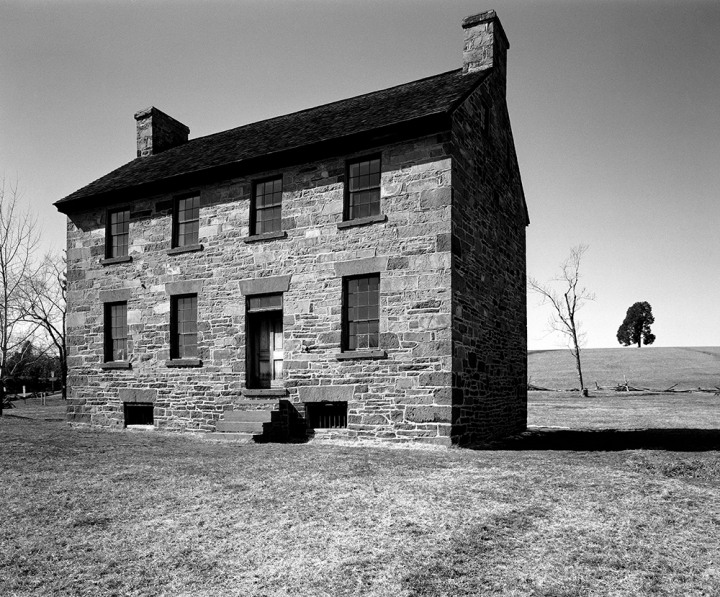 The Stone House at the Battle of Bull Run (Manassas), Virginia U.S. Civil War Sites I B&W Film 2001