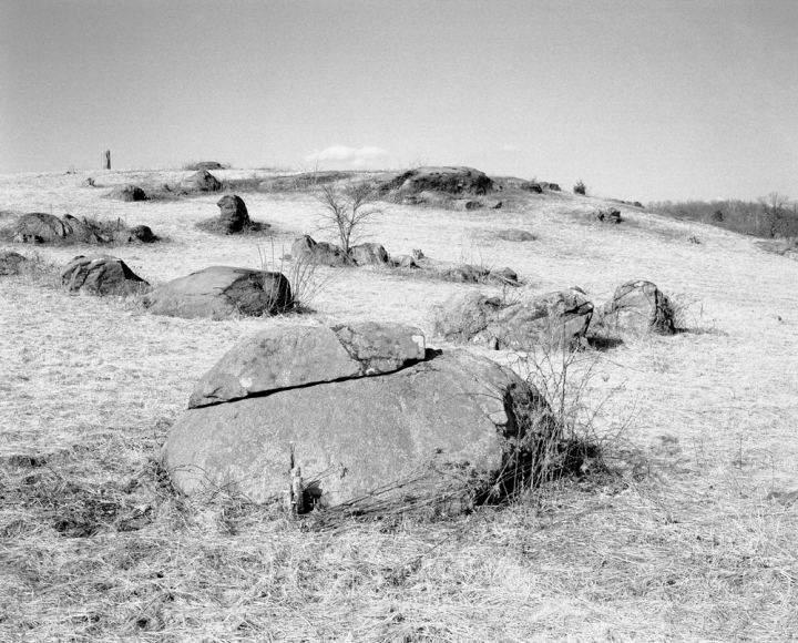 Plum Run (Bloody Run) Battlefield, Gettysburg U.S. Civil War Sites I B&W Film 2001