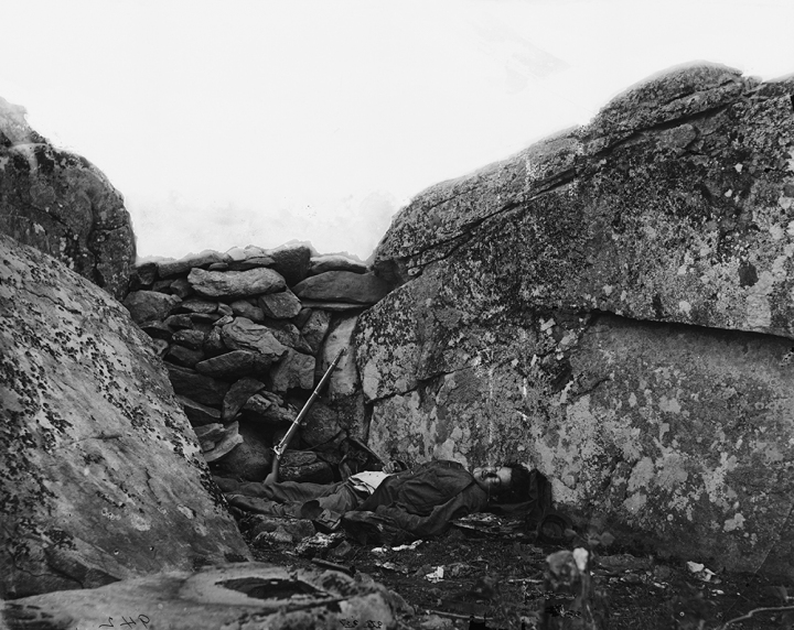 Gardner's "Confederate Dead at Devils Den" Gettysburg, Pennsylvania U.S. Civil War Sites I Wet Plate Collodian Process