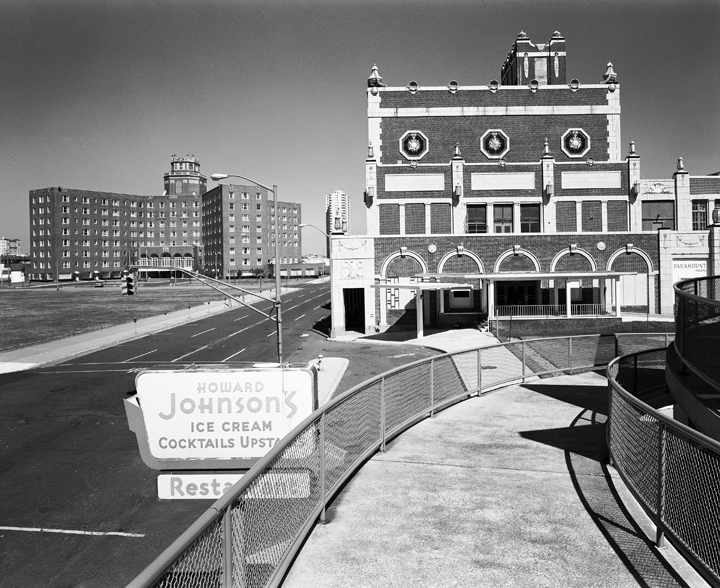 Convention Center from Howard Johnson's Welcome to Asbury Park B&W Film