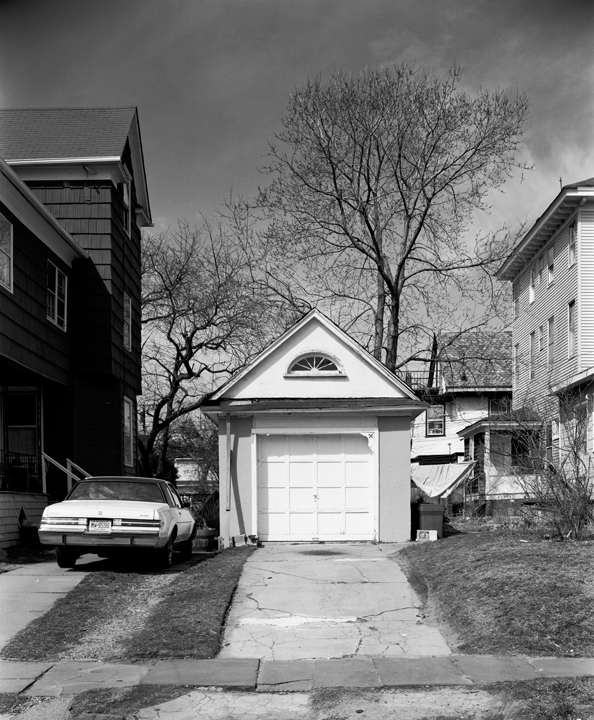 Webb St. Garage with Fan Window Welcome to Asbury Park B&W Film