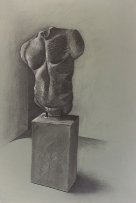 S U E   J O H N S O N Drawings from Rome (2015) Charcoal and pencil on paper