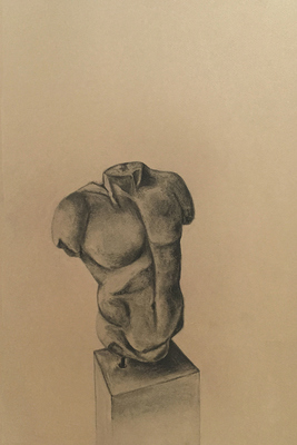 S U E   J O H N S O N Drawings from Rome (2015) Charcoal and pencil on paper