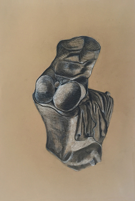 S U E   J O H N S O N Drawings from Rome (2015) charcoal and pencil on paper