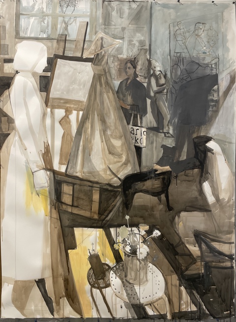 Susan Lichtman Works on Paper Ink and Acrylic on Paper