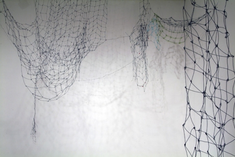 Suzanne Fontaine Shelter steel wire, yarn