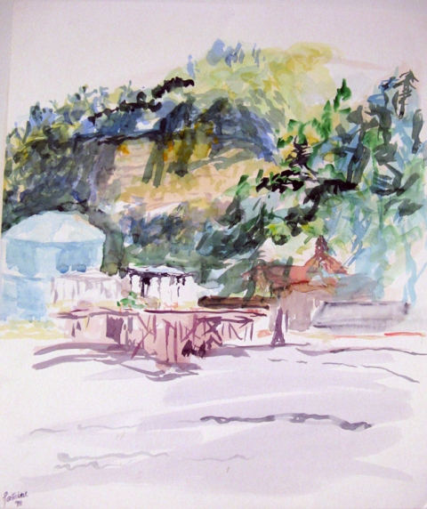 Suzanne Fontaine Yeon Ave watercolor