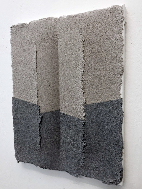 SUZANNE SONG BREAK acrylic and pumice on canvas