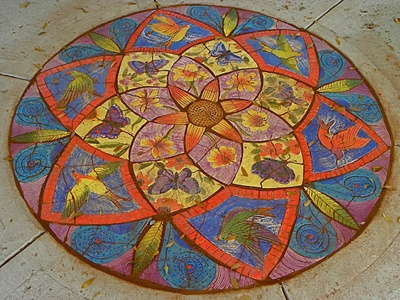 Suzi K. Edwards PUBLIC ART: Z.L. Riley Park, Orlando, Florida Stoneware mosaic