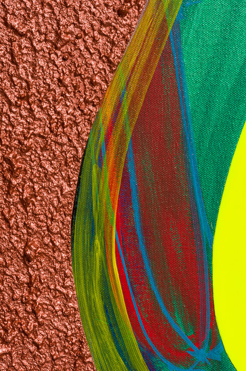 Detail Paintings acrylic, roll-a-tex on canvas