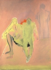 Sylvia Sherwin Goldberg Figures oil on canvas paper