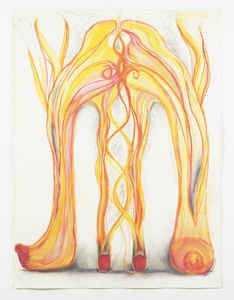  High Heeled Shoe Drawings watercolor and Conte crayon on archival paper