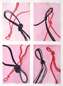  Knots watercolor ans sumi ink on paper