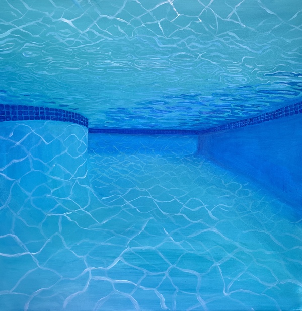 TAMMY FLYNN SEYBOLD M.A.C. Into the Blue Quiet (The Pool Paintings) Acrylic on canvas