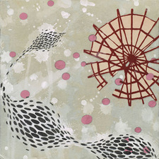  27 songs 2012 acrylic, mixed media on Oguni Kozo handmade paper