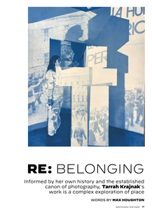 TARRAH KRAJNAK news Thanks to the editor Diane Smyth and to Max Houghton who wrote a beautiful essay called "RE:Belonging".