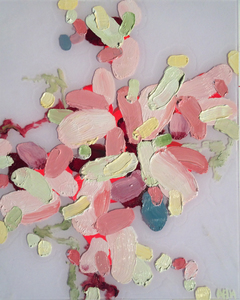 Arlan Huang Pinky's Greens 2014 Acrylic and Oil on Plexi