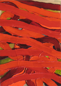 Arlan Huang Reds 2013 -2014 Oil and acrylic on plexi