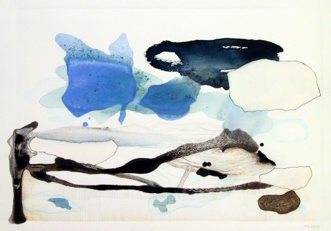 Landscape 3 Drawings Mixed media on BFK paper