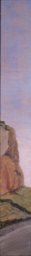  Narrow Vertical paintings  oil on masonite