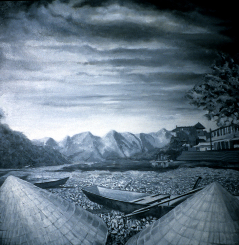 Thuan Vu Boat People (2002-2003) oil on canvas