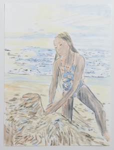 TIFFANY WOLLMAN PAINTINGS Oil on canvas paper