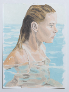 TIFFANY WOLLMAN PAINTINGS Oil on canvas paper