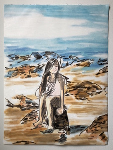 TIFFANY WOLLMAN PAINTINGS Oil on canvas paper