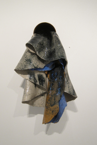 TIFFANY WOLLMAN ARCHIVE Discarded house paint, spray paint in artist constructed and rusted steel pipe