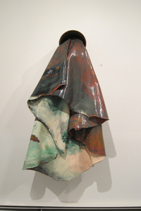 TIFFANY WOLLMAN ARCHIVE Discarded house paint and spray paint in artist constructed and rusted steel pipe