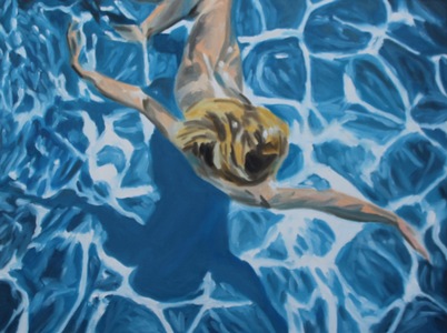 TIFFANY WOLLMAN PAINTINGS Oil on canvas paper