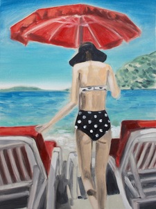 TIFFANY WOLLMAN PAINTINGS Oil on canvas paper