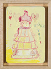  Playing Cards mixed media on oversized playing card