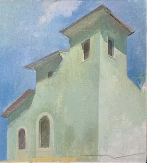 TINA ENGELS Civita, Italy oil on canvas