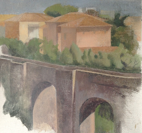 TINA ENGELS Civita, Italy Oil on linen