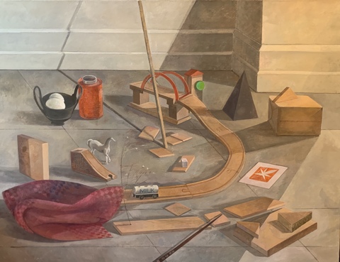TINA ENGELS Play Grounds Oil on canvas