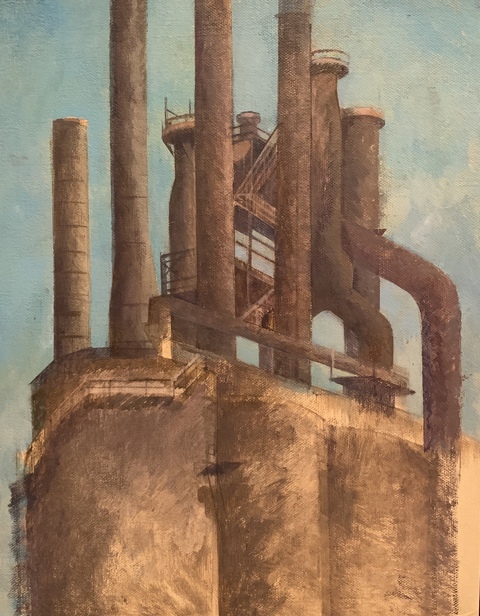 TINA ENGELS Chicago Oil on linen, mounted on panel