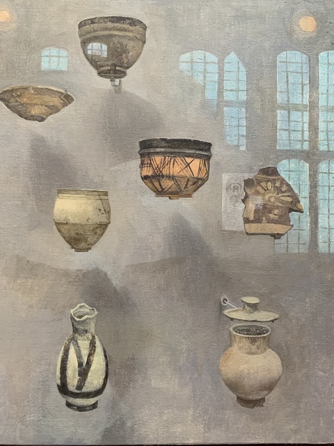TINA ENGELS Artifacts Oil on linen, mounted on panel