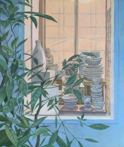 TINA ENGELS Shelves and Spaces Oil on linen