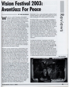 Vision Festival 2003: AvantJazz for Peace