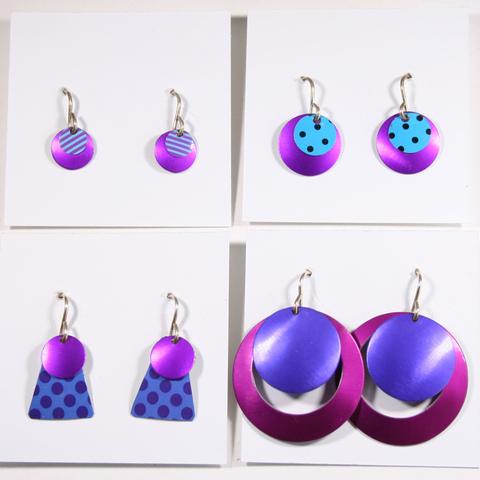 TIN CAN SALLY • Sally Seamans • Recycled Tin Art and Jewelry earrings 