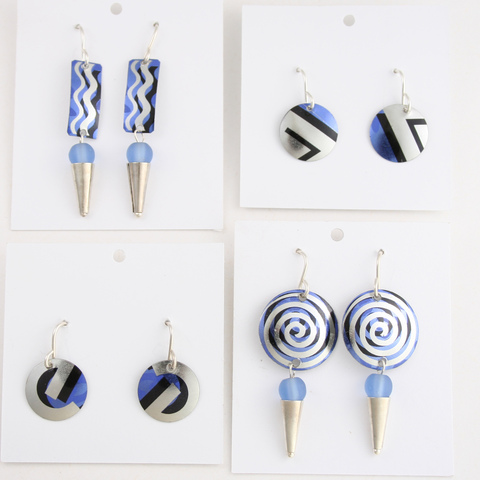 TIN CAN SALLY • Sally Seamans • Recycled Tin Art and Jewelry earrings 