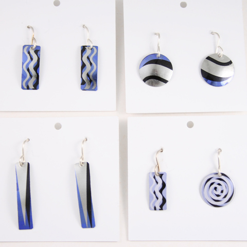 TIN CAN SALLY • Sally Seamans • Recycled Tin Art and Jewelry earrings 