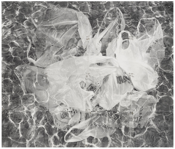 TOBY ZALLMAN Drawings/Works on Paper Laser print and graphite