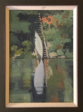 Tom Maakestad Oil pastel and painting Oil on Canvas