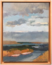 Tom Maakestad Oil pastel and painting Oil on Panel