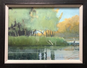 Tom Maakestad Oil pastel and painting Oil on canvas